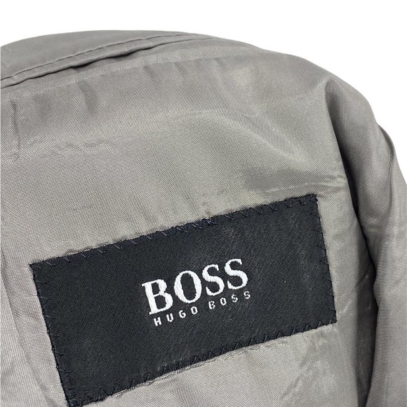 Hugo Boss Mens Einstein Sigma 100% Virgin Wool Suit Jacket Saks Fifth Avenue 46R - Picture 4 of 5